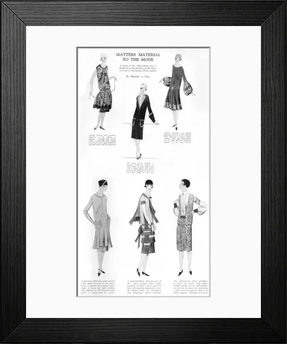 Framed Print : The newest Parisian fashion models, 1926 Framed Print : The newest Parisian fashion models, 1926
