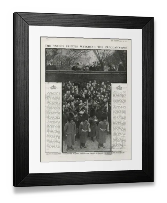 Framed Print : Proclamation of King George V - St Jamess Palace Framed Print : Proclamation of King George V - St Jamess Palace