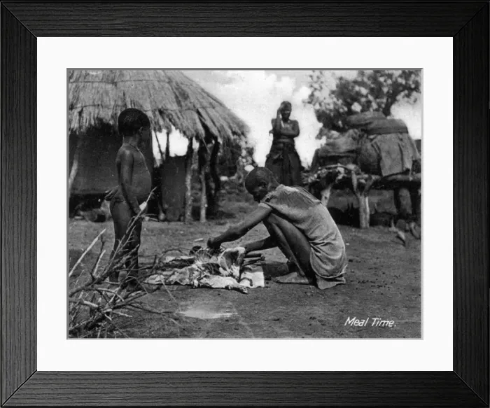 Framed Print : Native African Matabele family Framed Print : Native African Matabele family