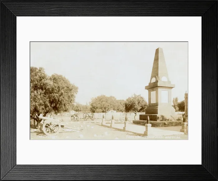 Framed Print : Siege obelisk, Mafeking, South Africa Framed Print : Siege obelisk, Mafeking, South Africa
