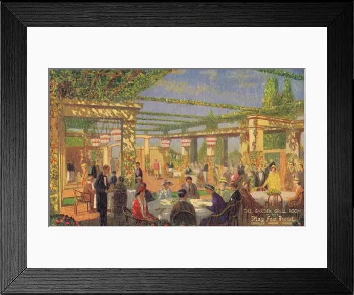 Framed Print : The Garden Grill Room of the Mayfair Hotel, Berkeley Square Framed Print : The Garden Grill Room of the Mayfair Hotel, Berkeley Square