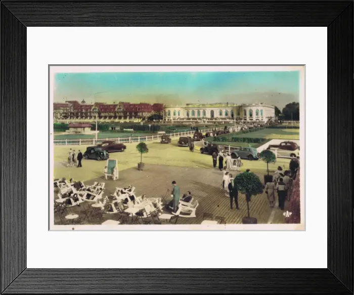 Framed Print : Exterior of the Casino at Deauville from the gardens Framed Print : Exterior of the Casino at Deauville from the gardens
