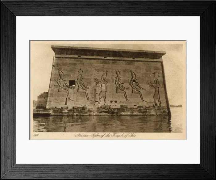 Framed Print : Aswan, Egypt - Pylon of the Temple of Isis Framed Print : Aswan, Egypt - Pylon of the Temple of Isis