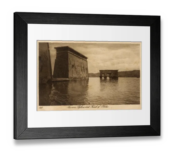 Framed Print : Aswan, Egypt - Pylon of the Temple of Isis Framed Print : Aswan, Egypt - Pylon of the Temple of Isis