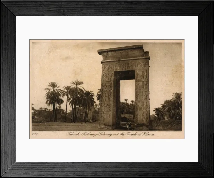 Framed Print : Luxor, Karnak, Egypt - Ptolemy III Gateway - Khonsu Temple Framed Print : Luxor, Karnak, Egypt - Ptolemy III Gateway - Khonsu Temple