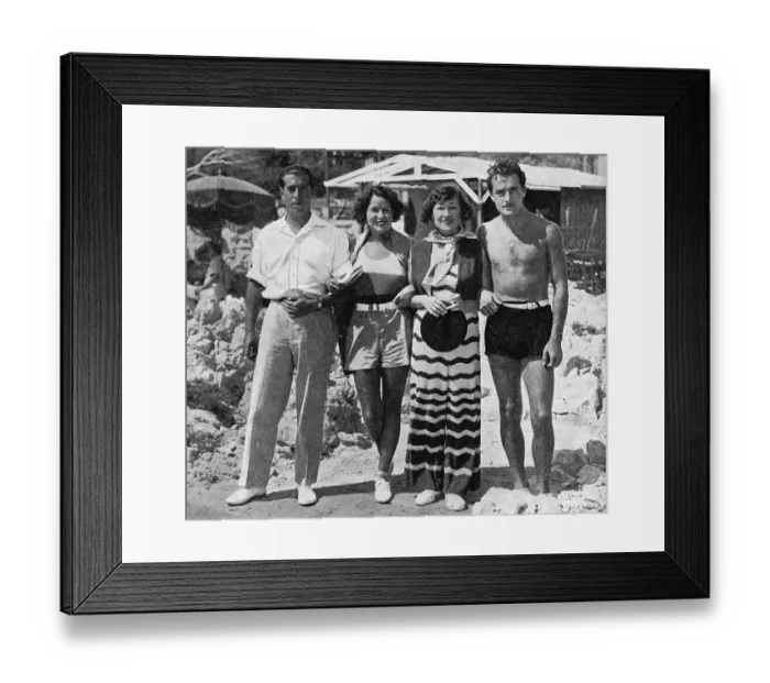 Framed Print : Personalities at Cap d Antibes Framed Print : Personalities at Cap d Antibes