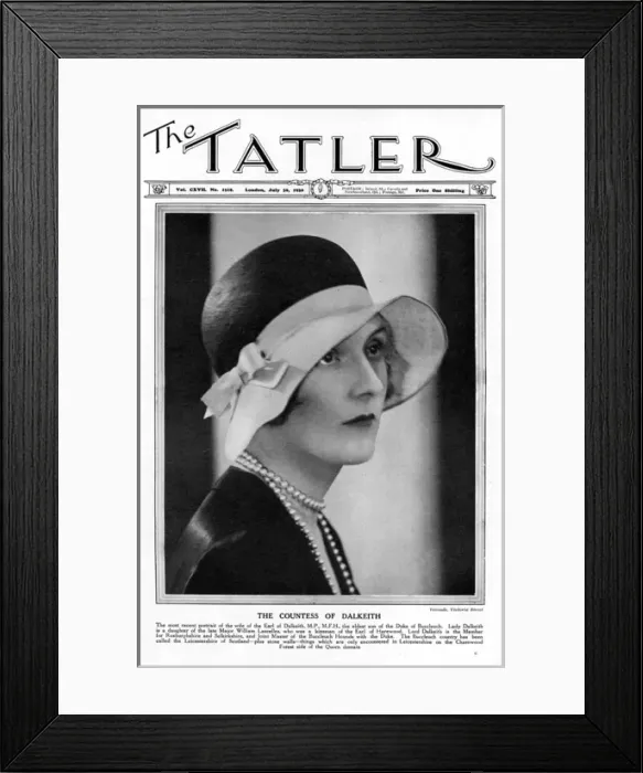 Framed Print : Front cover of The Tatler - Countess of Dalkeith by Yevonde Framed Print : Front cover of The Tatler - Countess of Dalkeith by Yevonde