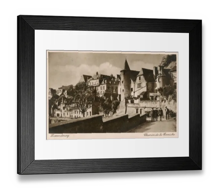Framed Print : Luxembourg - The Ledge Path Framed Print : Luxembourg - The Ledge Path