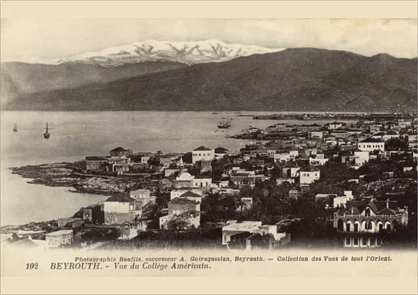 Panorama of Beirut, Lebanon from the American College