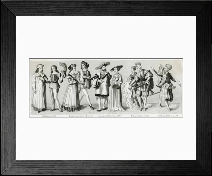 Framed Print : Renaissance costume Framed Print : Renaissance costume