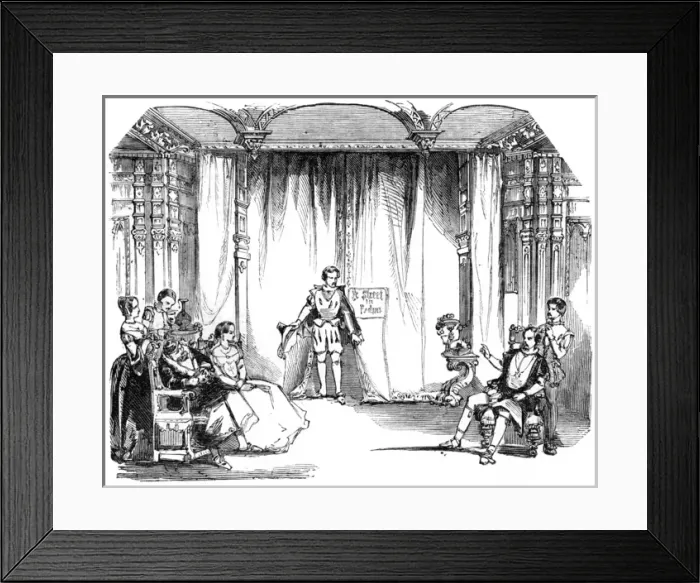 Framed Print : Scene from Taming of the Shrew Framed Print : Scene from Taming of the Shrew