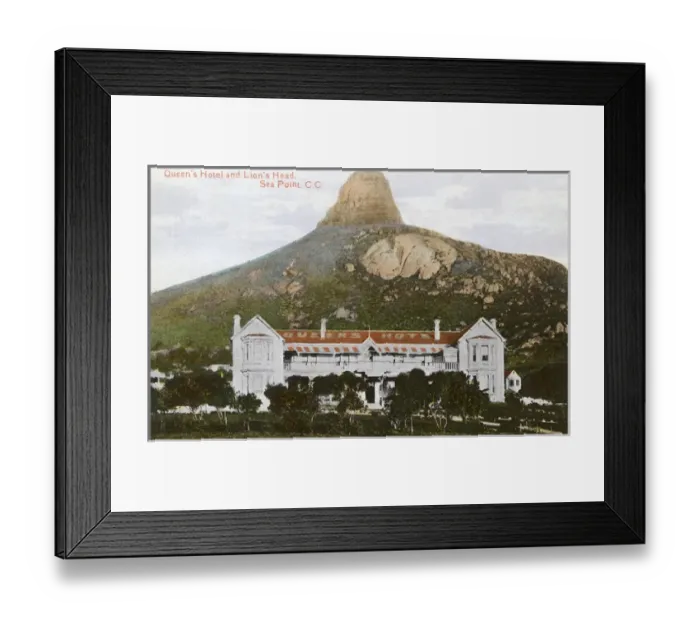 Framed Print : Queens Hotel and Lions Head, Cape Town, South Africa Framed Print : Queens Hotel and Lions Head, Cape Town, South Africa