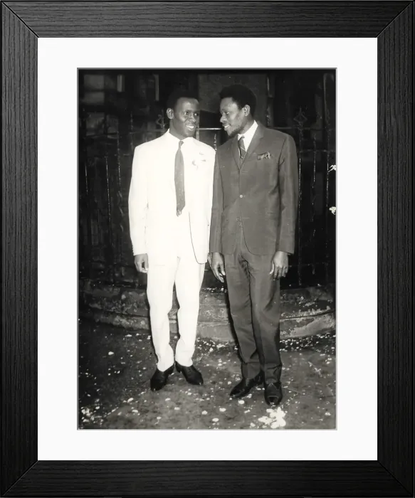 Framed Print : Groom and Best Man in Nottingham Framed Print : Groom and Best Man in Nottingham