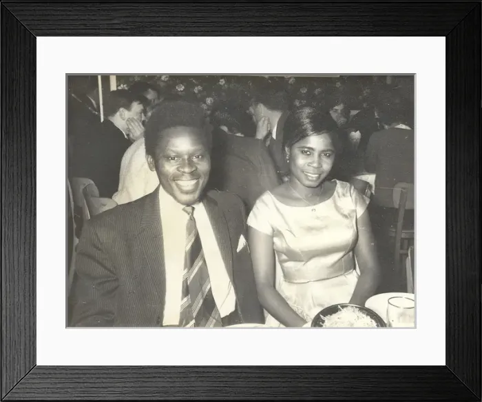 Framed Print : African man and wife around the dinner table at a Consulate Framed Print : African man and wife around the dinner table at a Consulate