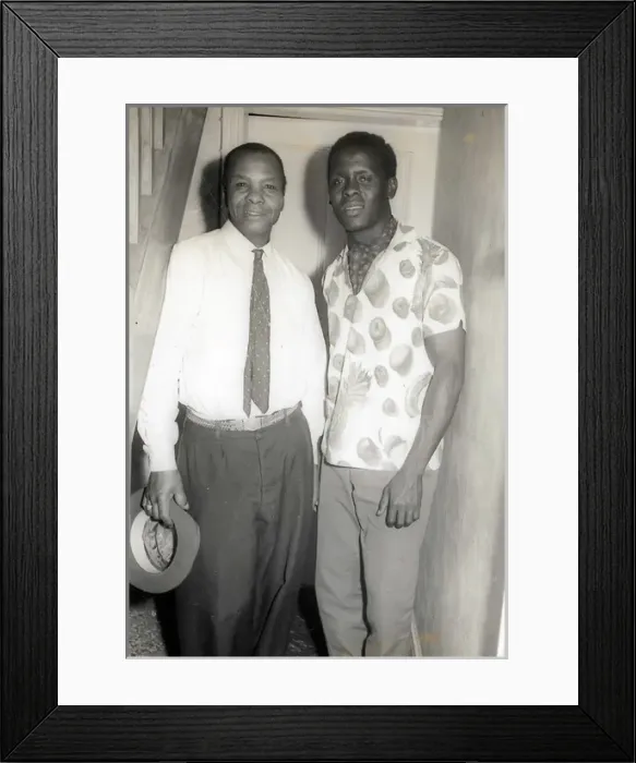 Framed Print : Two black men under the stairs in a Nottingham house Framed Print : Two black men under the stairs in a Nottingham house
