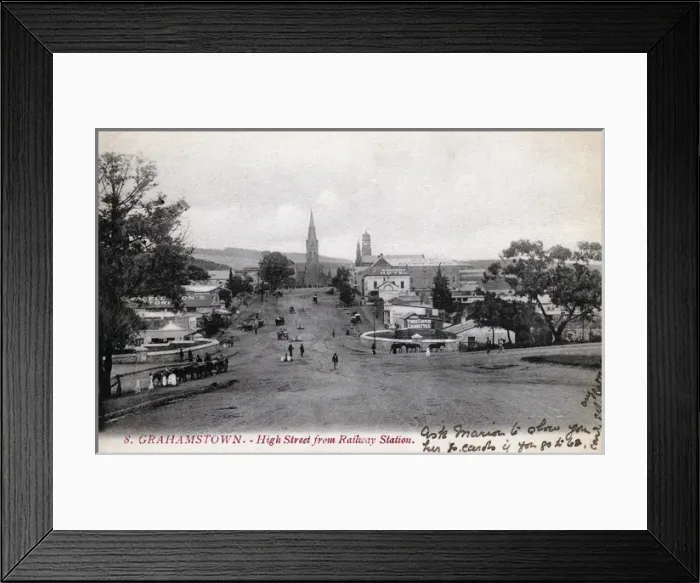 Framed Print : Grahamstown, Eastern Cape, Cape Colony, South Africa Framed Print : Grahamstown, Eastern Cape, Cape Colony, South Africa