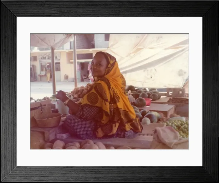 Framed Print : Omani woman in the market in Oman Framed Print : Omani woman in the market in Oman