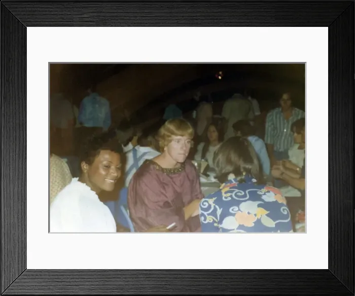Framed Print : British Caribbean woman at a function in Oman Framed Print : British Caribbean woman at a function in Oman
