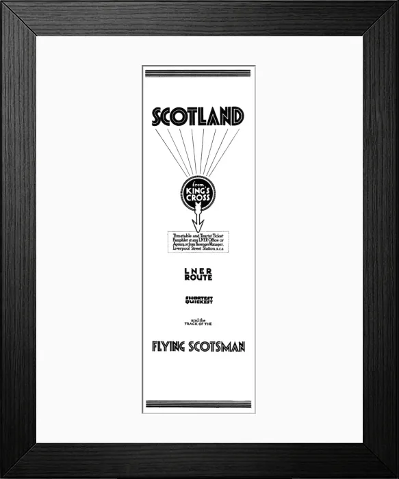 Framed Print : Advertisment for the LNER Route Framed Print : Advertisment for the LNER Route