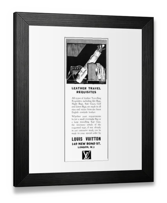 Framed Print : Louis Vuitton advertisment Framed Print : Louis Vuitton advertisment