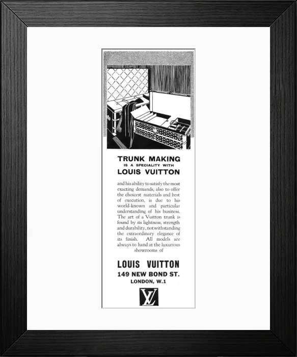 Framed Print : Louis Vuitton advertisment Framed Print : Louis Vuitton advertisment