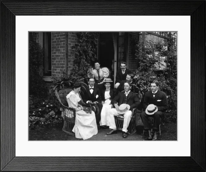 Framed Print : Family group photograph, c. 1900 Framed Print : Family group photograph, c. 1900