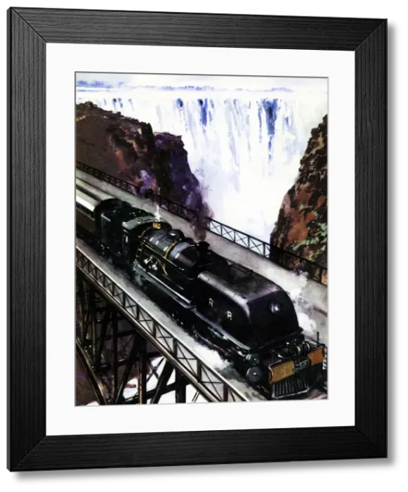 Framed Print : Bulawayo-Bukama train crossing the Zambezi River Framed Print : Bulawayo-Bukama train crossing the Zambezi River