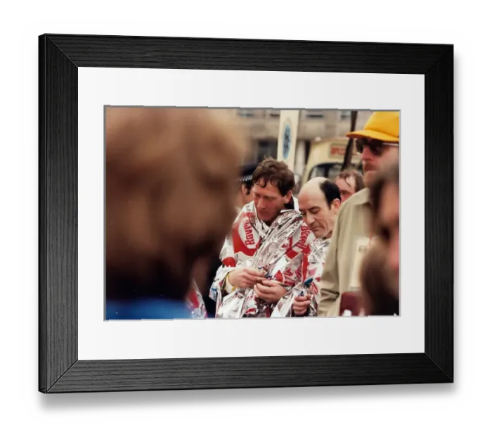 Framed Print : European looking runners with foil wrap Framed Print : European looking runners with foil wrap