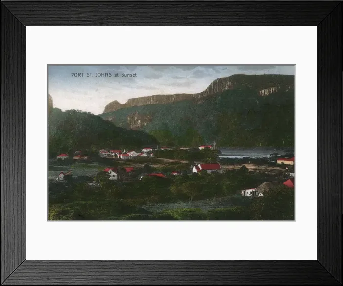 Framed Print : Port St Johns, Eastern Cape Province, South Africa Framed Print : Port St Johns, Eastern Cape Province, South Africa