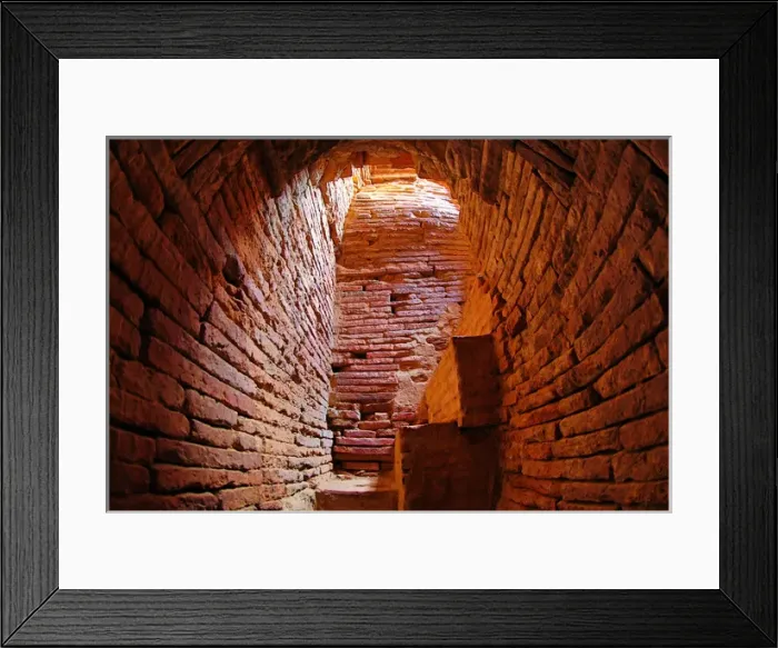 Framed Print : Stairway in Shwe Leik Too Pagoda in Bagan, Myanmar Framed Print : Stairway in Shwe Leik Too Pagoda in Bagan, Myanmar