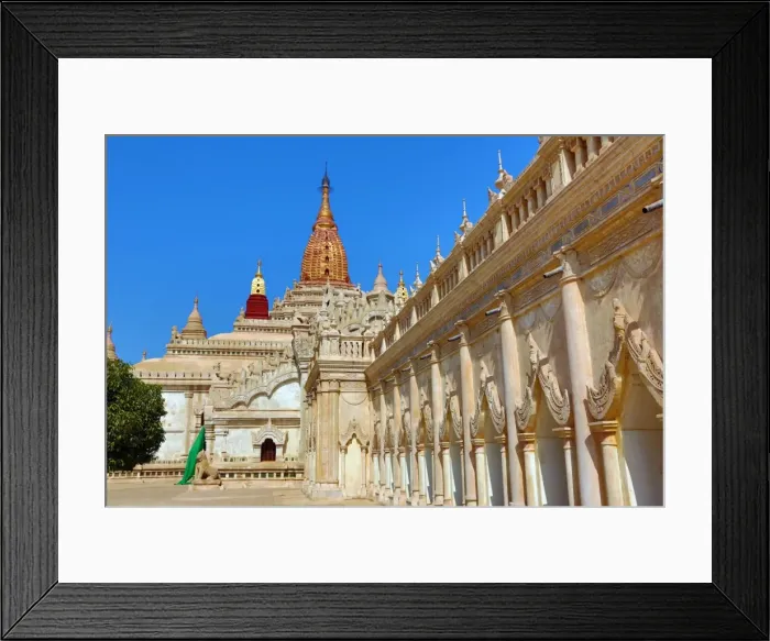 Framed Print : Ananda Pagoda Temple in Old Bagan, Bagan, Myanmar Framed Print : Ananda Pagoda Temple in Old Bagan, Bagan, Myanmar