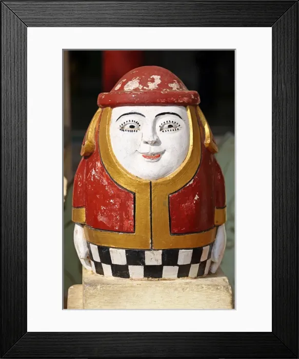 Framed Print : Statue at Bupaya Pagoda in Old Bagan, Bagan, Myanmar Framed Print : Statue at Bupaya Pagoda in Old Bagan, Bagan, Myanmar