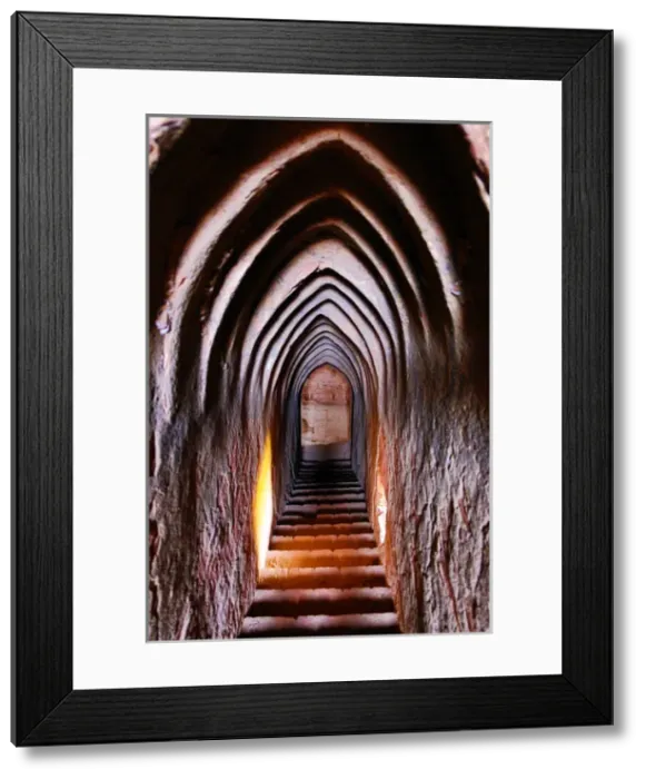Framed Print : Stairway and passage, Thisa Wadi Pagoda, Bagan, Myanmar Framed Print : Stairway and passage, Thisa Wadi Pagoda, Bagan, Myanmar