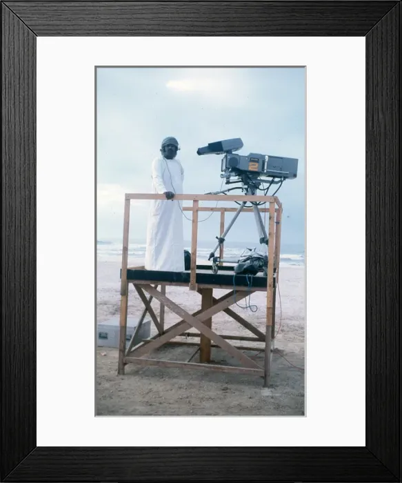 Framed Print : Cameraman in Oman Framed Print : Cameraman in Oman