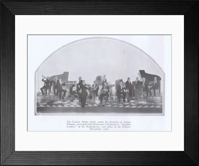 Framed Print : The London Band under the direction of Emelyn Thomas Framed Print : The London Band under the direction of Emelyn Thomas