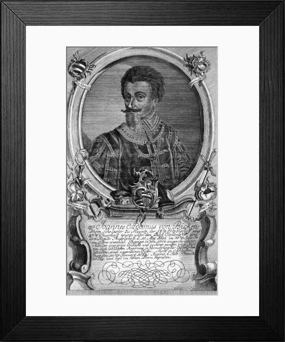 Framed Print : Johann Adam von Bicken - Archbishop Elector of Mainz Framed Print : Johann Adam von Bicken - Archbishop Elector of Mainz