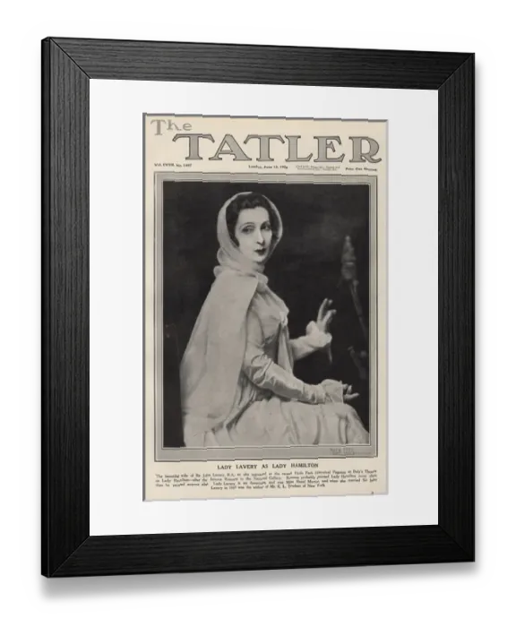 Framed Print : Lady Lavery as Lady Hamilton Framed Print : Lady Lavery as Lady Hamilton