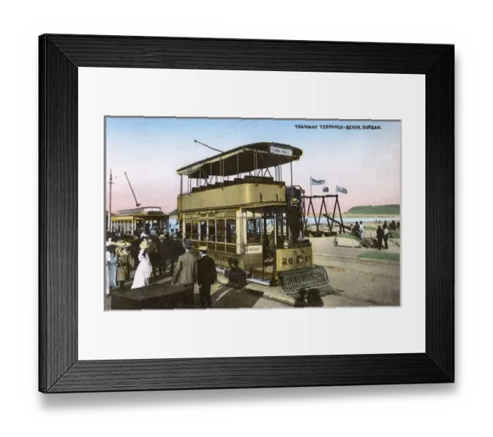 Framed Print : Tramway terminus, Durban, Natal Province, South Africa Framed Print : Tramway terminus, Durban, Natal Province, South Africa