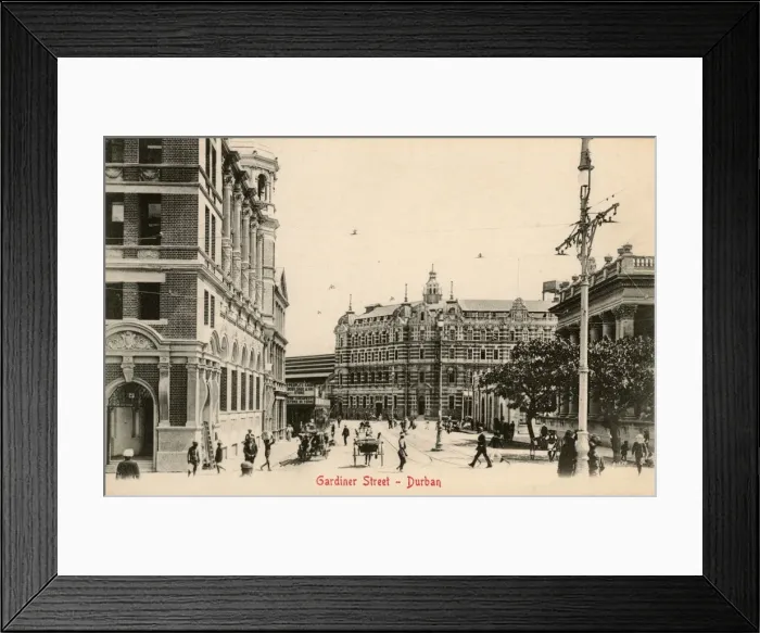 Framed Print : Gardiner Street, Durban, Natal Province, South Africa Framed Print : Gardiner Street, Durban, Natal Province, South Africa