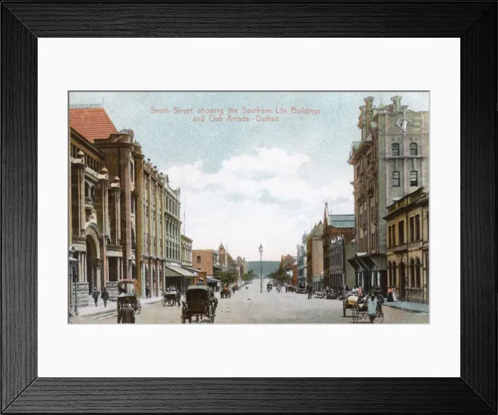 Framed Print : Smith Street, Durban, Natal Province, South Africa Framed Print : Smith Street, Durban, Natal Province, South Africa
