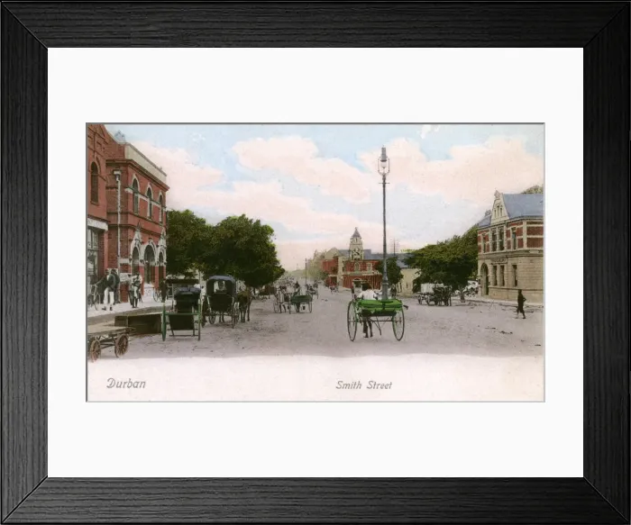 Framed Print : Smith Street, Durban, Natal Province, South Africa Framed Print : Smith Street, Durban, Natal Province, South Africa