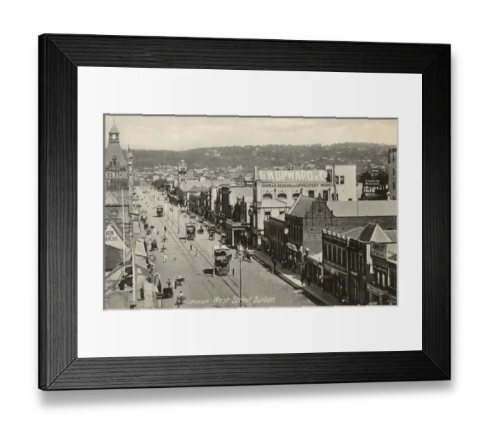 Framed Print : West Street, Durban, Natal Province, South Africa Framed Print : West Street, Durban, Natal Province, South Africa