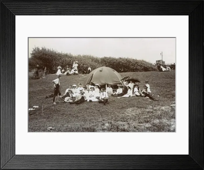 Framed Print : People with tent, Durban, Natal Province, South Africa Framed Print : People with tent, Durban, Natal Province, South Africa