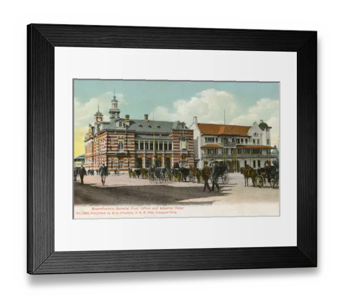 Framed Print : Bloemfontein, Orange River Colony, South Africa Framed Print : Bloemfontein, Orange River Colony, South Africa