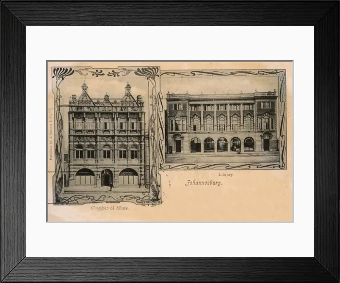 Framed Print : Buildings in Johannesburg, Transvaal, South Africa Framed Print : Buildings in Johannesburg, Transvaal, South Africa