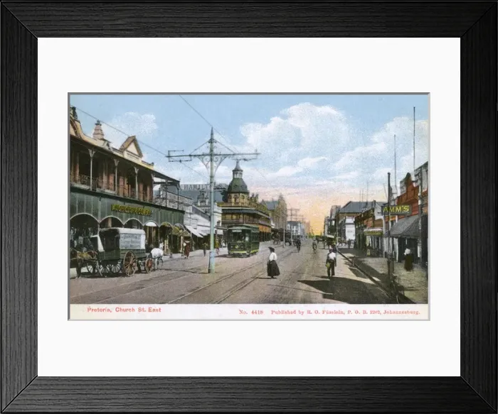 Framed Print : Church Street East, Pretoria, Transvaal, South Africa Framed Print : Church Street East, Pretoria, Transvaal, South Africa