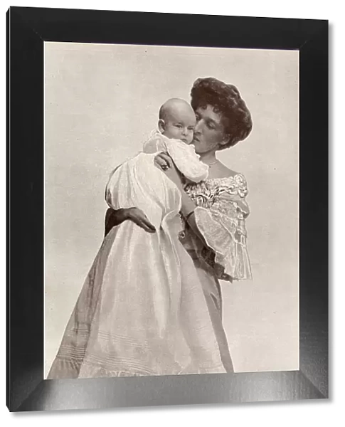 Mrs Asquith and her baby (Anthony Asquith)