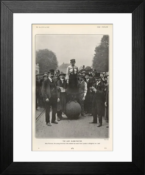 Framed Print : The Lady Globe-Trotter, Miss Florence Framed Print : The Lady Globe-Trotter, Miss Florence