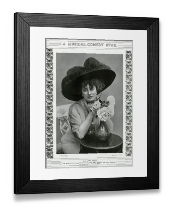 Framed Print : Kitty Gordon 1909 Framed Print : Kitty Gordon 1909