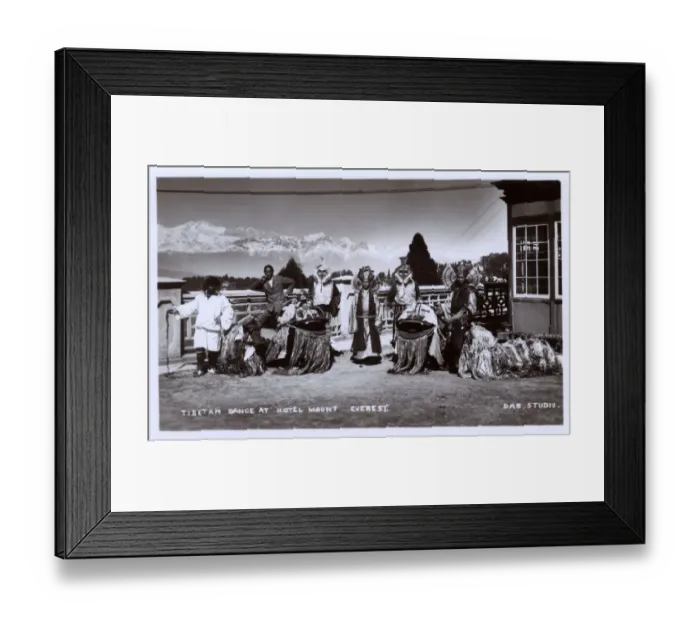 Framed Print : Tibetan dancers, Hotel Mount Everest, Himalayas Framed Print : Tibetan dancers, Hotel Mount Everest, Himalayas
